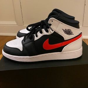 Air Jordan 1 MID GS (red/white/black)